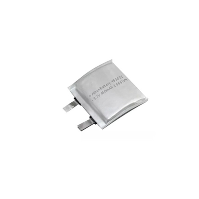 Baterai LiPo Bentuk Kustom 450mah 3,7 V Baterai Lithium Polymer Isi Ulang untuk Perangkat Tekanan Darah