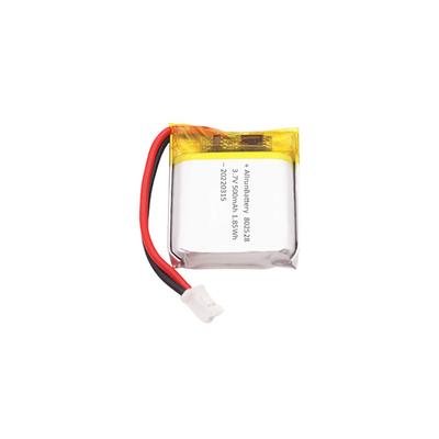 Baterai Berbentuk Persegi Panjang Ringan Baterai Portabel 3,7 V LiPo 500mAh