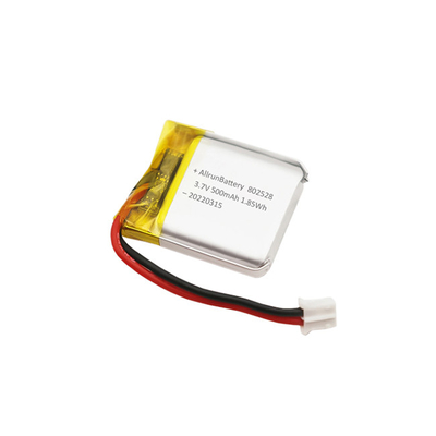 Baterai Berbentuk Persegi Panjang Ringan Baterai Portabel 3,7 V LiPo 500mAh
